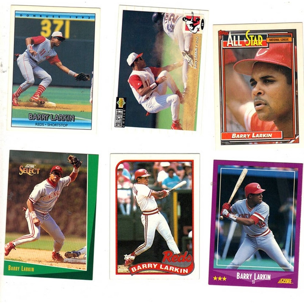 Lot of 12 Baseball Cards - Barry Larkin